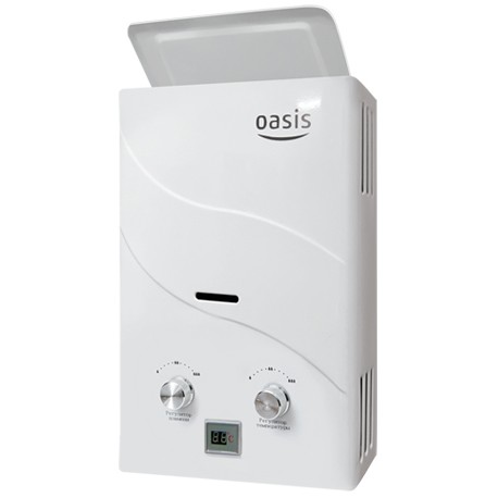 Бездымоходный газовый проточный водонагреватель Oasis B-12W